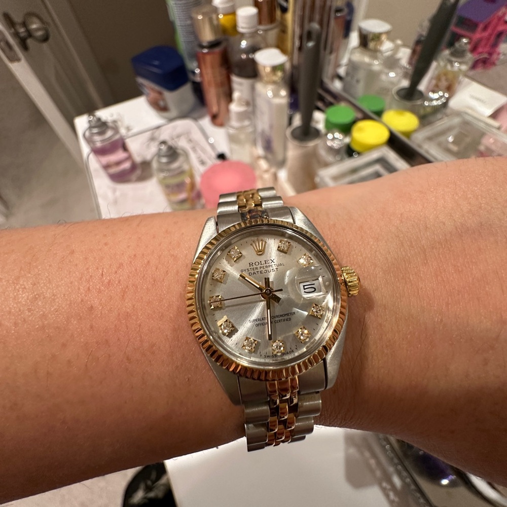 Rolex Women's Two-Tone Gold and Silver Watch pre owned !!! - Picture 7 of 8